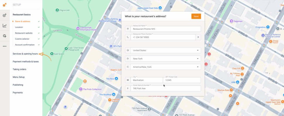 restaurant reservation fee